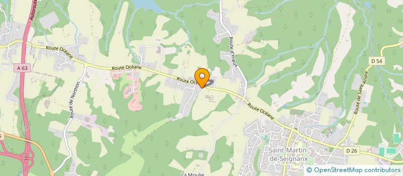 localisation de l'entreprise MADAME ALEXANDRINE LEGROS  ST-MARTIN-DE-SEIGNANX