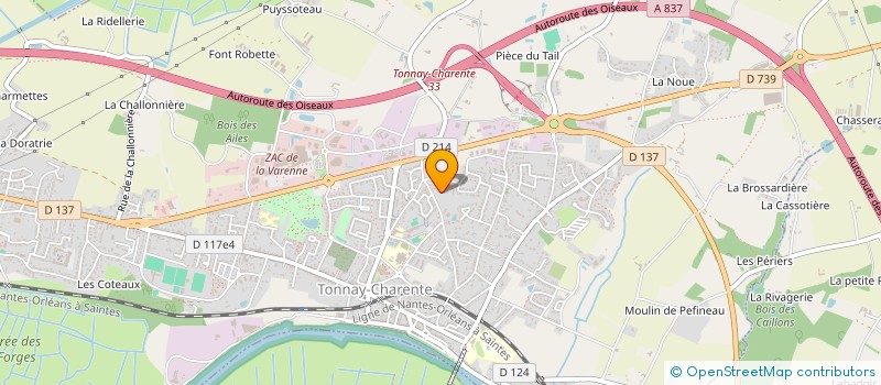 localisation de l'entreprise MADAME ALEXANDRINE LETERTRE  TONNAY-CHARENTE