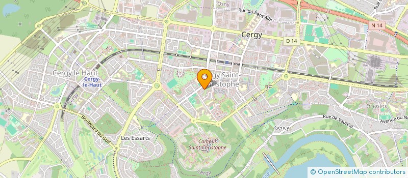 localisation de l'entreprise MADAME ALEXANDRINE MEYERS  CERGY