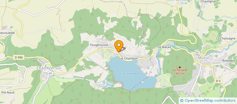 localisation de l'entreprise MADAME ALEXANDRINE MOREAU  CHAMBON-SUR-LAC