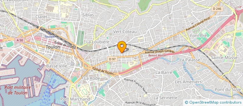 localisation de l'entreprise MADAME ALEXANDRINE RAKOFF  TOULON