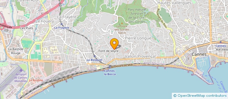 localisation de l'entreprise MADAME ALEXANDRINE THOMAS à CANNES