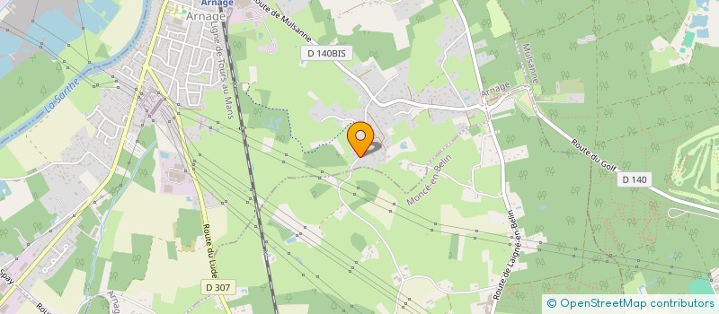 localisation de l'entreprise MADAME ALEXANE BARGUILLET  ARNAGE