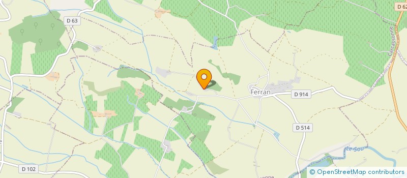 localisation de l'entreprise MADAME ALEXANE BECOGNEE  FERRAN