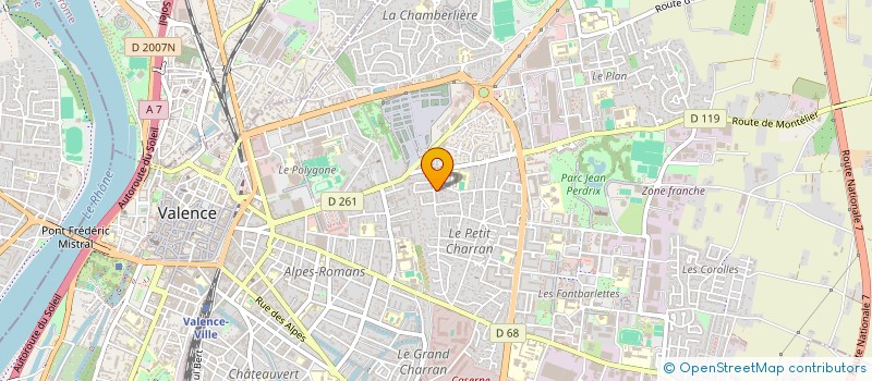 localisation de l'entreprise MADAME ALEXANE BLONDIN à VALENCE