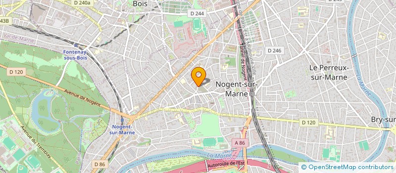 localisation de l'entreprise MADAME ALEXANE CLERGE à NOGENT-SUR-MARNE