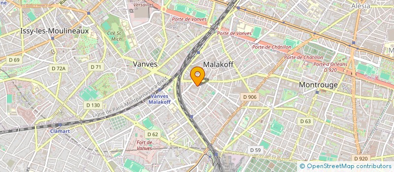 localisation de l'entreprise MADAME ALEXANE FINETTI  MALAKOFF