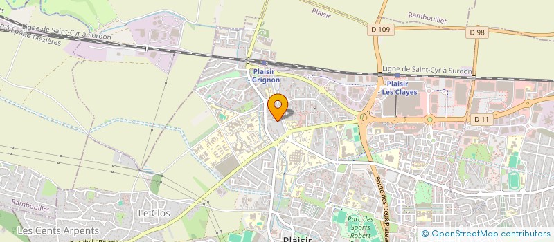 localisation de l'entreprise MADAME ALEXANE GUINAUDEAU  PLAISIR