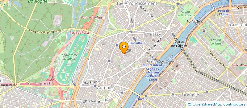 localisation de l'entreprise MADAME ALEXANE LANGEVIN  PARIS