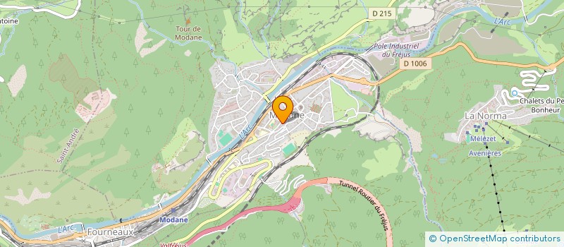 localisation de l'entreprise MADAME ALEXANE LEGEAI  MODANE