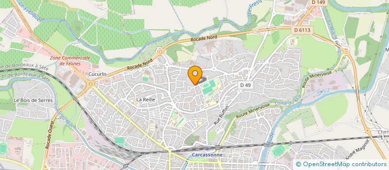 localisation de l'entreprise MADAME ALEXANE PUJOL à CARCASSONNE