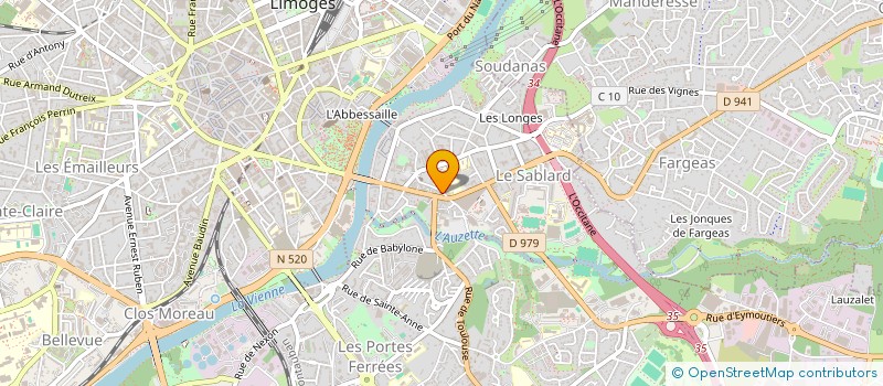 localisation de l'entreprise MADAME ALEXANE SOURMAY à LIMOGES