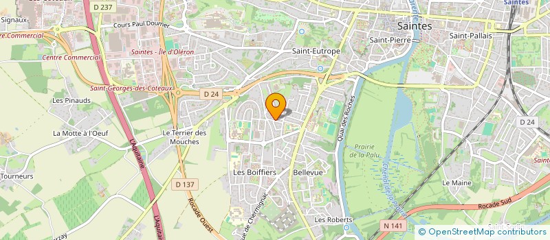 localisation de l'entreprise MADAME ALEXANE TANCHAUD  SAINTES