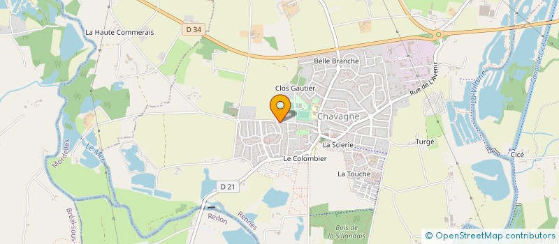 localisation de l'entreprise MADAME ALEXANNE GICQUEL  CHAVAGNE