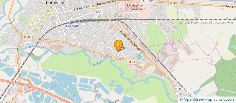 localisation de l'entreprise MADAME ALEXIA ALBORCH-IBANEZ  LUNEVILLE