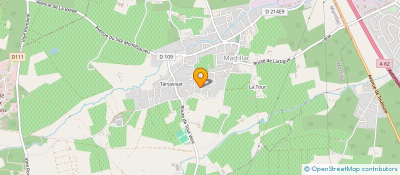 localisation de l'entreprise MADAME ALEXIA ALFONSO  MARTILLAC