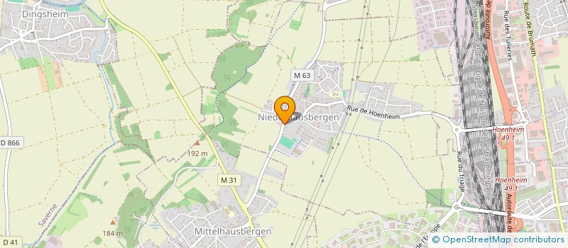 localisation de l'entreprise MADAME ALEXIA ANTONI  NIEDERHAUSBERGEN