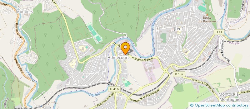 localisation de l'entreprise MADAME ALEXIA ASSELIN  HOMECOURT