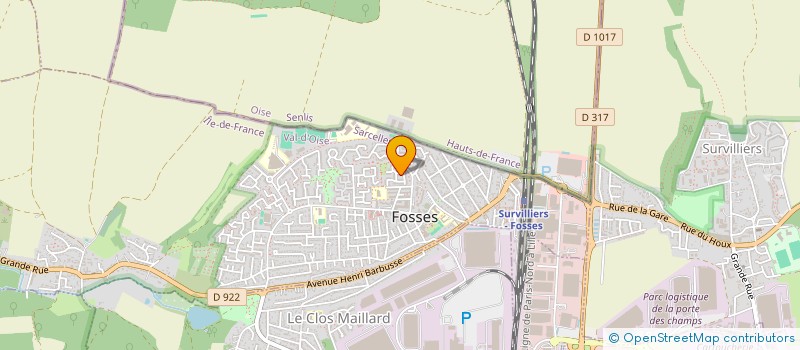 localisation de l'entreprise MADAME ALEXIA BATCHILY  FOSSES