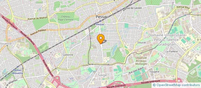 localisation de l'entreprise MADAME ALEXIA BERETTI  PESSAC