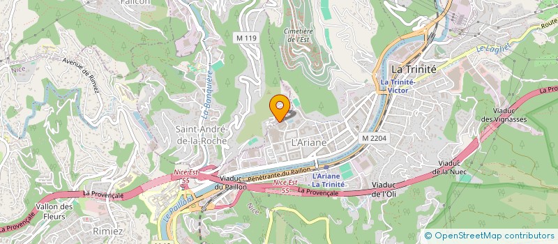 localisation de l'entreprise MADAME ALEXIA BORIO  NICE