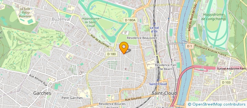 localisation de l'entreprise MADAME ALEXIA BOTTER à SAINT-CLOUD