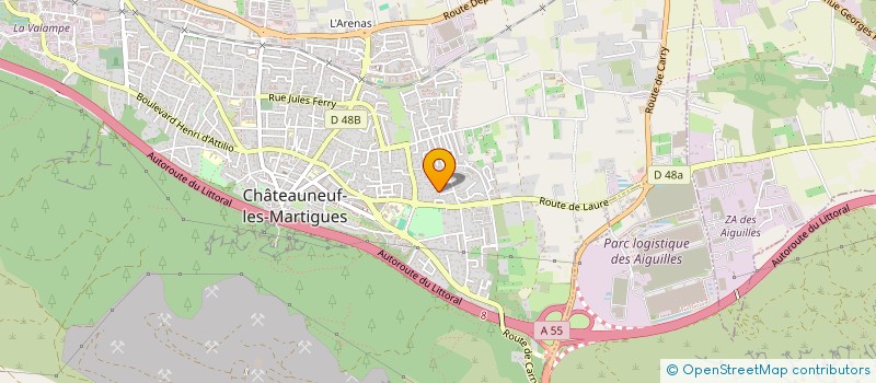 localisation de l'entreprise MADAME ALEXIA BRECQUEVILLE  CHATEAUNEUF-LES-MARTIGUES