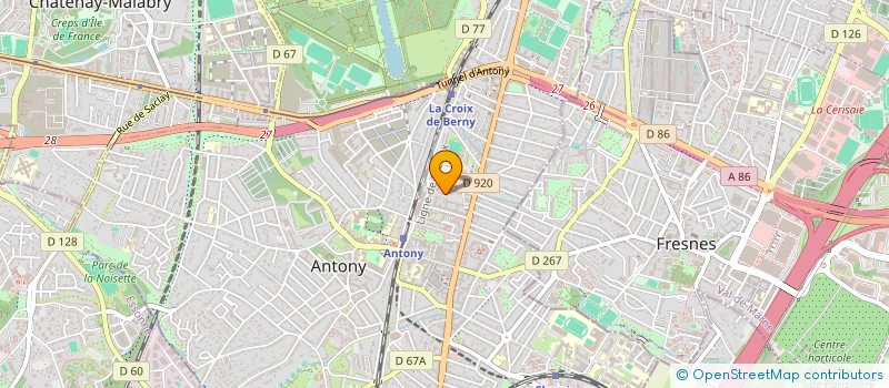 localisation de l'entreprise MADAME ALEXIA BRET à ANTONY