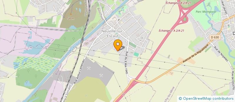 localisation de l'entreprise MADAME ALEXIA BRINOD  NEUVILLE-SUR-ESCAUT