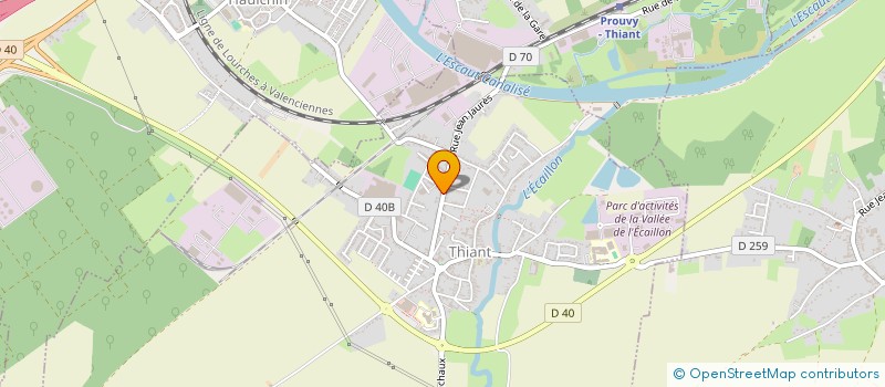 localisation de l'entreprise MADAME ALEXIA CACHERA  THIANT