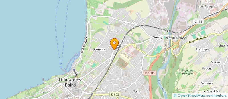 localisation de l'entreprise MADAME ALEXIA CALLUY à THONON-LES-BAINS
