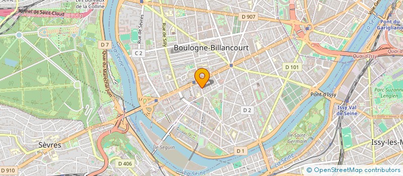 localisation de l'entreprise MADAME ALEXIA CALMETTES  BOULOGNE-BILLANCOURT