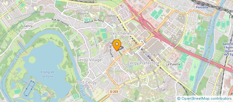 localisation de l'entreprise MADAME ALEXIA CASADIO  CERGY