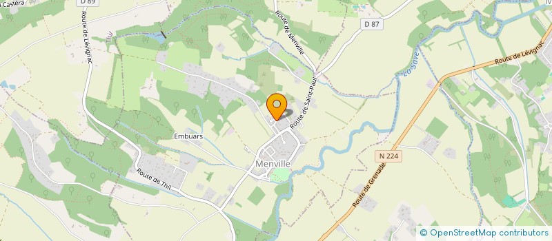 localisation de l'entreprise MADAME ALEXIA CASSAING  CAZAUX-SAVES