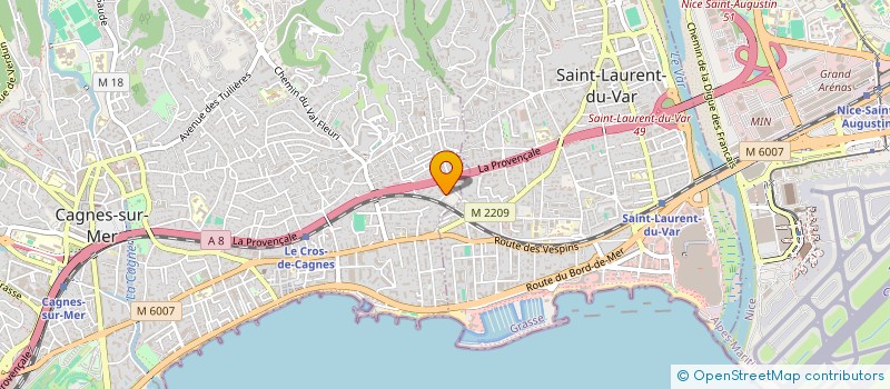localisation de l'entreprise MADAME ALEXIA CECCHET à CAGNES SUR MER