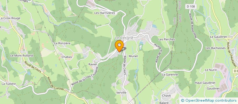 localisation de l'entreprise MADAME ALEXIA COLLONGE  LE CERGNE