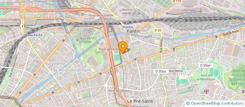 localisation de l'entreprise MADAME ALEXIA CONTARDO  PANTIN