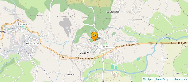 localisation de l'entreprise MADAME ALEXIA COULET  CHOMERAC