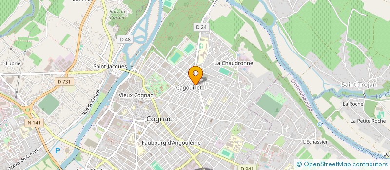localisation de l'entreprise MADAME ALEXIA DE LA FOREST DIVONNE à COGNAC
