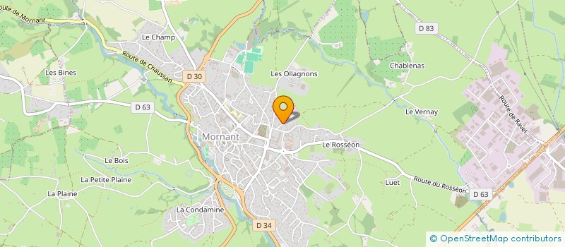 localisation de l'entreprise MADAME ALEXIA DI CICCO  MORNANT