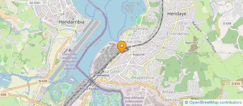 localisation de l'entreprise MADAME ALEXIA DI RUZZA  HENDAYE