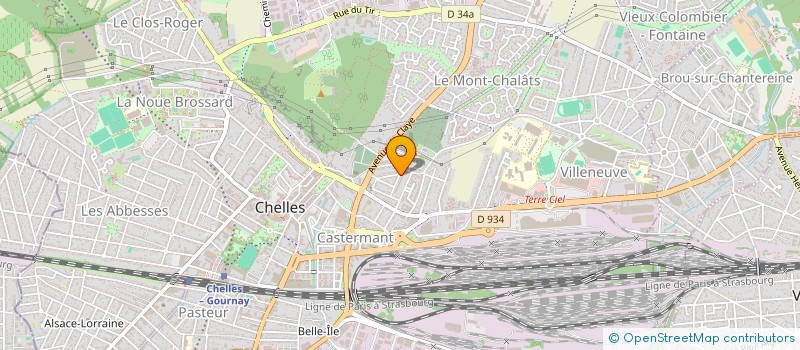 localisation de l'entreprise MADAME ALEXIA DIAFOUKA  CHELLES