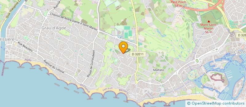 localisation de l'entreprise MADAME ALEXIA DONADILLE  AGDE