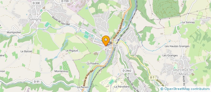 localisation de l'entreprise MADAME ALEXIA DURAND  SAIN-BEL