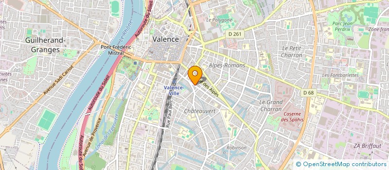 localisation de l'entreprise MADAME ALEXIA FLEURY  VALENCE