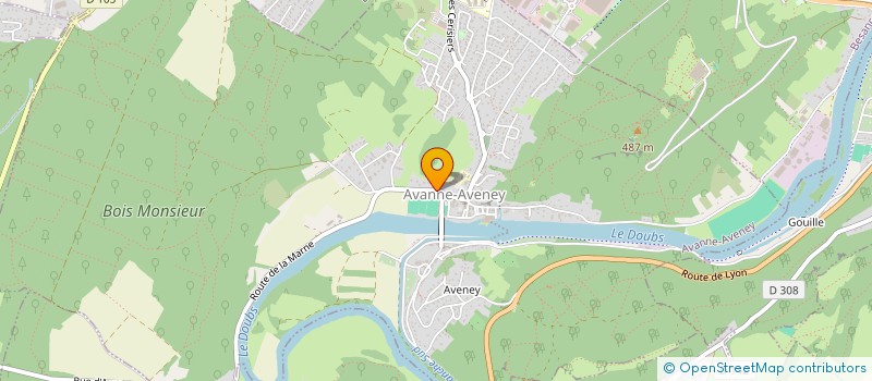 localisation de l'entreprise MADAME ALEXIA GAUVIN  AVANNE-AVENEY