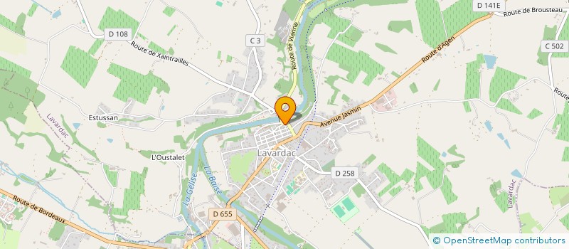 localisation de l'entreprise MADAME ALEXIA GRANGE  LAVARDAC