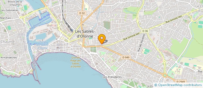 localisation de l'entreprise MADAME ALEXIA GROISARD à LES SABLES D'OLONNE