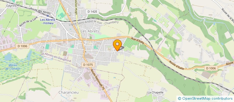 localisation de l'entreprise MADAME ALEXIA GUINET à LES ABRETS EN DAUPHINE