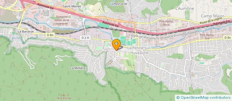 localisation de l'entreprise MADAME ALEXIA GUTIERREZ  LA PENNE-SUR-HUVEAUNE